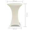 Toalha de Mesa elástica Ø70. Creme / 2 peças 5