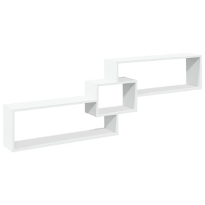 Armário de parede 158x18x53 cm derivados de madeira branco H