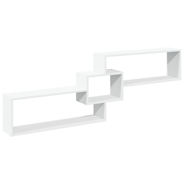 Armário de parede 158x18x53 cm derivados de madeira branco M 2