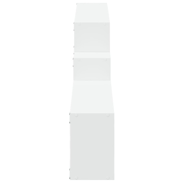 Armario de pared madera de ingeniería blanco 158x18x53 cm M 5