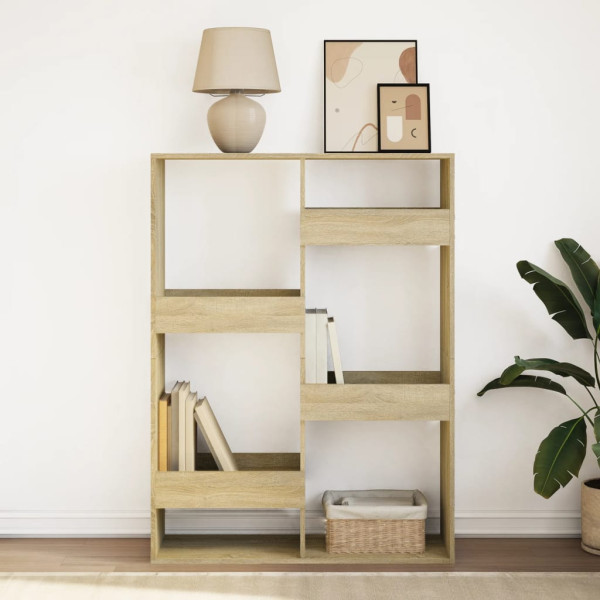 Estantería de madera de ingeniería roble Sonoma 100x33x135 cm M 3