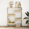 Estantería de madera de ingeniería roble Sonoma 100x33x135 cm 3
