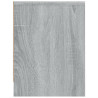 Mesita de noche madera de ingeniería gris Sonoma 40x30x40 cm 5
