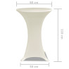 Toalha de Mesa elástica Ø80. Creme / 2 peças 5