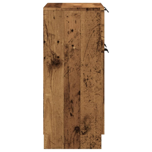 Aparador de madera de ingeniería envejecida 60x30x70 cm M 5