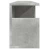Armario de pared madera ingeniería gris hormigón 100x20x30 cm 5