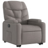 Sillón reclinable elevable tela gris taupe 4