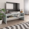 Mueble de TV madera contrachapada gris hormigón 100x40x40 cm 1