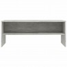 Mueble de TV madera contrachapada gris hormigón 100x40x40 cm 4