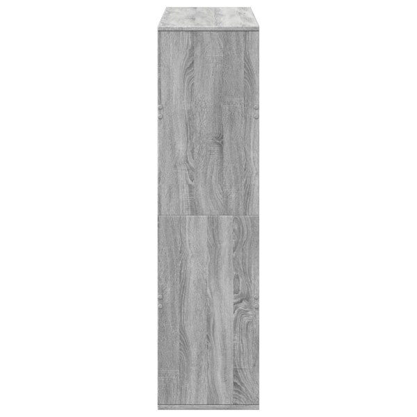Estantería de madera de ingeniería gris Sonoma 100x33x125.5 cm M 5