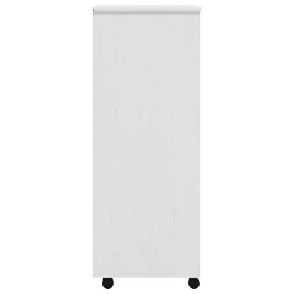 Cajonera con ruedas MOSS madera maciza de pino blanco M 5