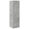 Armario botiquín madera ingeniería gris hormigón 40x41x144.5 cm 3