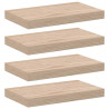Prateleiras flutuantes 4 pcs 40x23.5x4 cm derivados de madeira 2