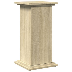 Pedestal expositor con almacenaje roble Sonoma 31x30x60 cm H