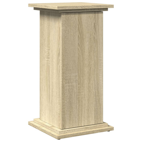 Pedestal expositor con almacenaje roble Sonoma 31x30x60 cm M 2