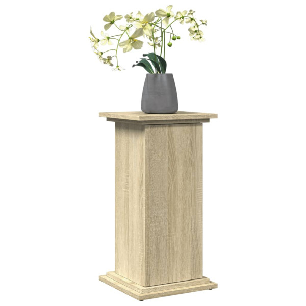 Pedestal expositor con almacenaje roble Sonoma 31x30x60 cm M 3
