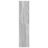 Estantería de madera de ingeniería gris Sonoma 60x24x109 cm 5