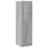 Armario botiquín madera ingeniería gris Sonoma 40x41x144.5 cm 3