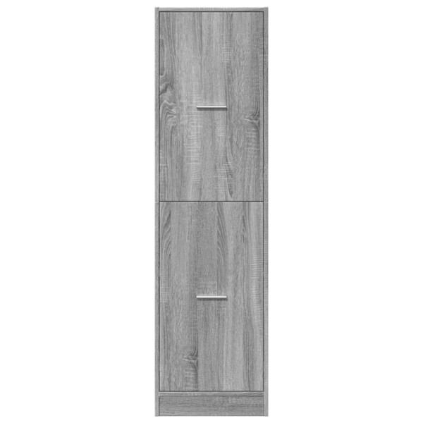Armario botiquín madera ingeniería gris Sonoma 40x41x144.5 cm M 5
