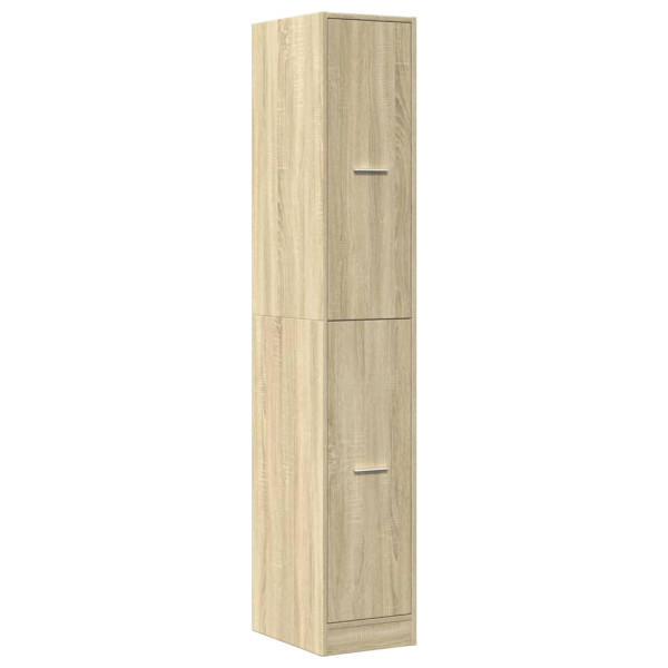 Armario botiquín madera ingeniería roble Sonoma 30x41x174.5 cm M 3