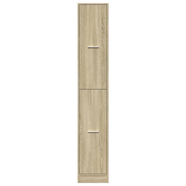 Armario botiquín madera ingeniería roble Sonoma 30x41x174.5 cm M 5