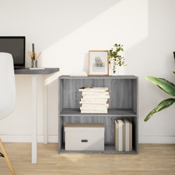 Estantería de madera de ingeniería gris Sonoma 80x30x77 cm M 3