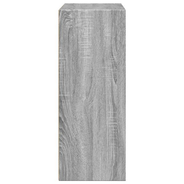 Estantería de madera de ingeniería gris Sonoma 80x30x77 cm M 5