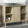 Mueble de baño madera de ingeniería roble Sonoma 80x33x60 cm 1