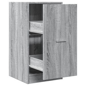 Armario botiquín madera ingeniería gris Sonoma 40x41x77.5 cm H