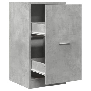 Armario botiquín madera ingeniería gris hormigón 40x41x77.5 cm H