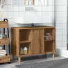 Mueble de baño madera de ingeniería roble artisian 80x33x60 cm 3