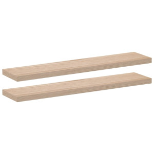 Estantes flotantes 2 uds madera de ingeniería 60x23.5x4 cm H