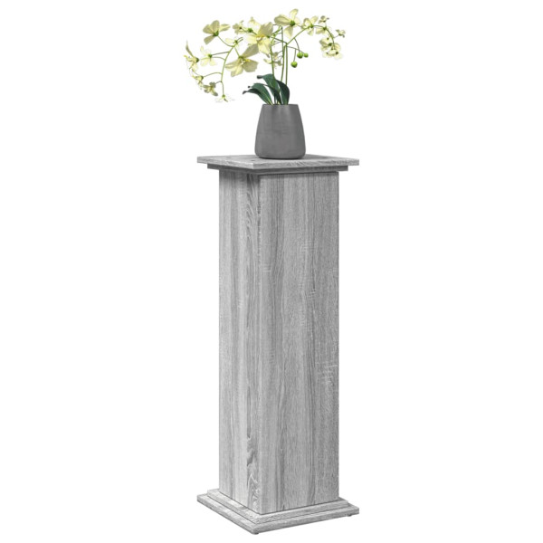 Pedestal expositor con almacenaje gris Sonoma 31x30x90 cm M 3