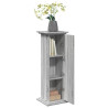 Pedestal expositor con almacenaje gris Sonoma 31x30x90 cm 4