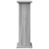 Pedestal expositor con almacenaje gris Sonoma 31x30x90 cm 5