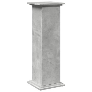 Pedestal expositor con almacenaje gris hormigón 31x30x90 cm H