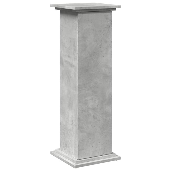 Pedestal expositor con almacenaje gris hormigón 31x30x90 cm M 2