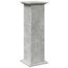 Pedestal expositor con almacenaje gris hormigón 31x30x90 cm 2