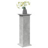 Pedestal expositor con almacenaje gris hormigón 31x30x90 cm 3