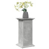 Pedestal expositor con almacenaje gris hormigón 31x30x60 cm 3