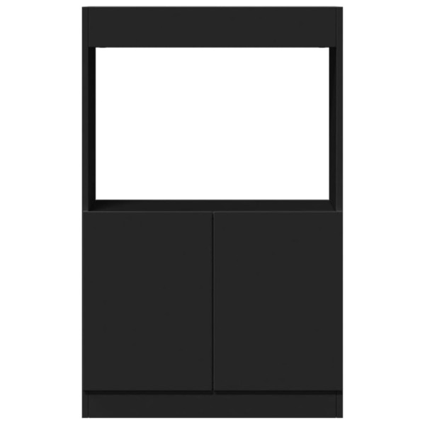 Aparador alto madera ingeniería negro 63x33x100 cm M 5