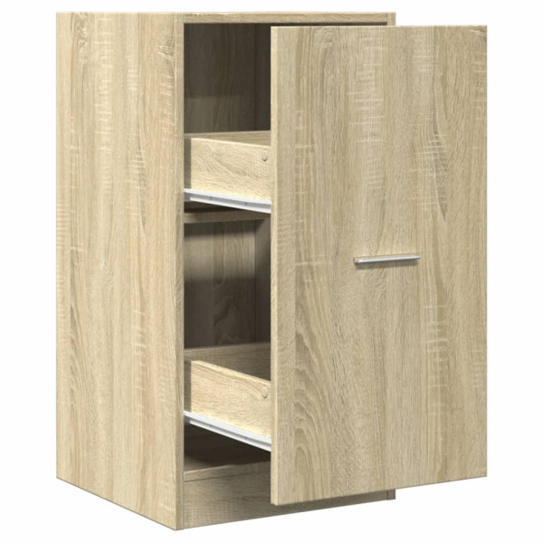 Armario botiquín madera ingeniería roble Sonoma 40x41x77.5 cm M 2