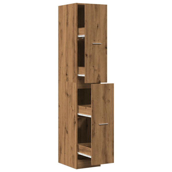 Armario botiquín madera ingeniería roble artisian 30x41x77.5 cm M 2