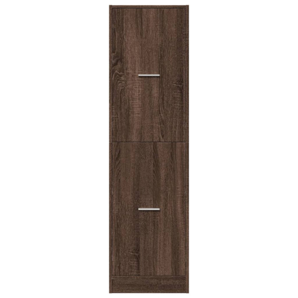 Armario botiquín madera ingeniería marrón roble 40x41x144.5 cm M 5