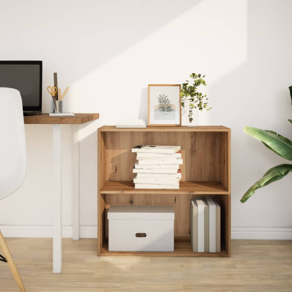 Estantería de madera de ingeniería roble artisian 80x30x77 cm M 3