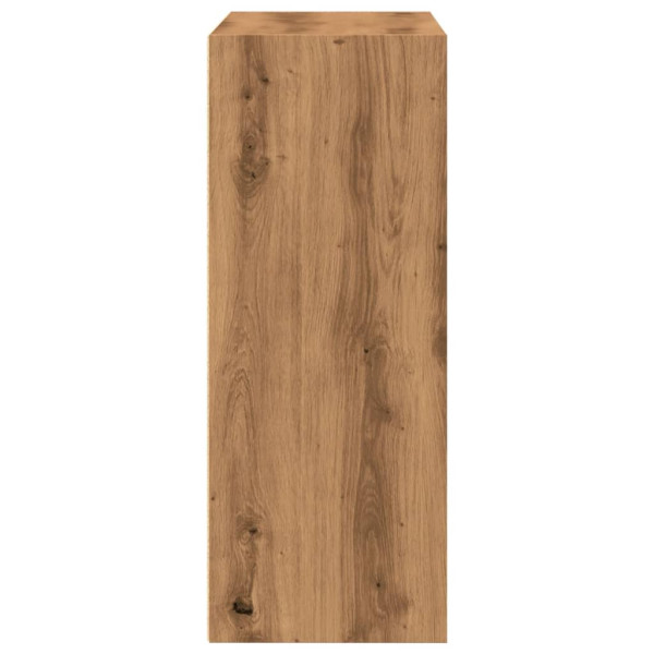 Estantería de madera de ingeniería roble artisian 80x30x77 cm M 5