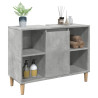 Mueble de baño madera de ingeniería gris hormigón 80x33x60 cm 4
