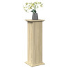 Pedestal expositor con almacenaje roble Sonoma 31x30x90 cm 3
