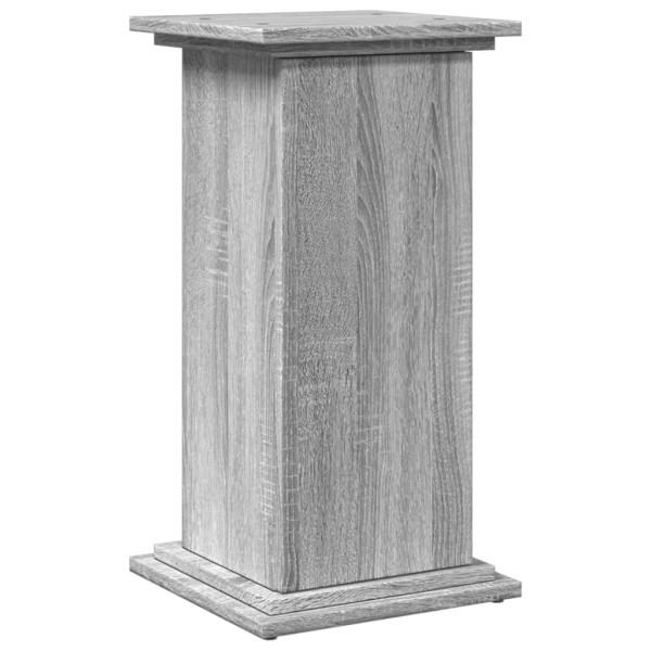 Pedestal expositor con almacenaje gris Sonoma 31x30x60 cm M 2