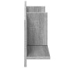 Mueble de pared madera ingeniería gris Sonoma 100x16.5x30 cm 5